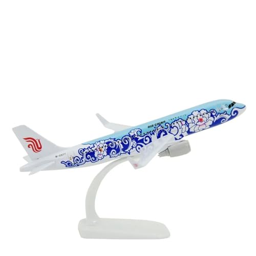 WJXNNON Für Blue Peony Airways Airliner 1/400 20CM A320 Flugzeugmodell Luftfahrt Flugzeug Geschenkkollektion ohne Fahrwerk Flugzeuge von WJXNNON
