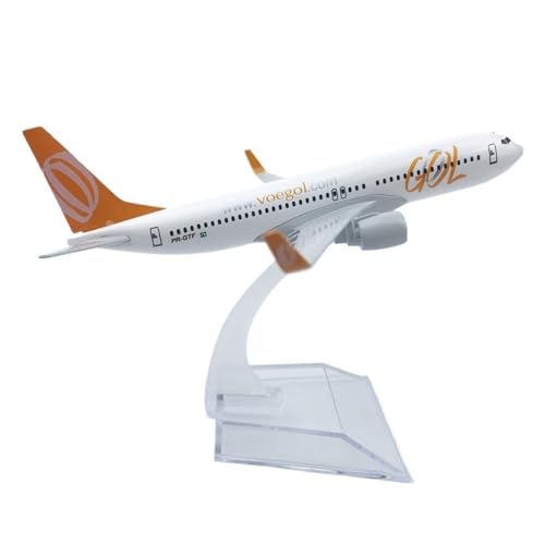 WJXNNON Für Boeing B737 Serie Legierung Metall Druckguss Flugzeug Modell Spielzeug Für Jungen Geschenk Sammlung Display 16CM(B737 GOL) von WJXNNON