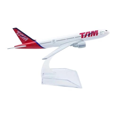 WJXNNON Für Brazilian Airlines Boeing 777 Flugzeugmodell Spielzeug Luftfahrt Dekoration Kollektion 16cm Maßstab 1:400 von WJXNNON