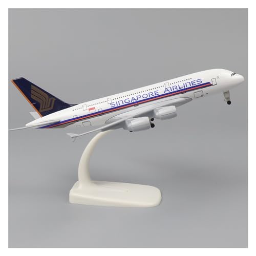 WJXNNON Für British Airways A380, Metall-Replik, Legierungsmaterial, Luftfahrt-Simulation, Spielzeug, Geschenk, 20 cm, 1:400 (Size : Singapore) von WJXNNON