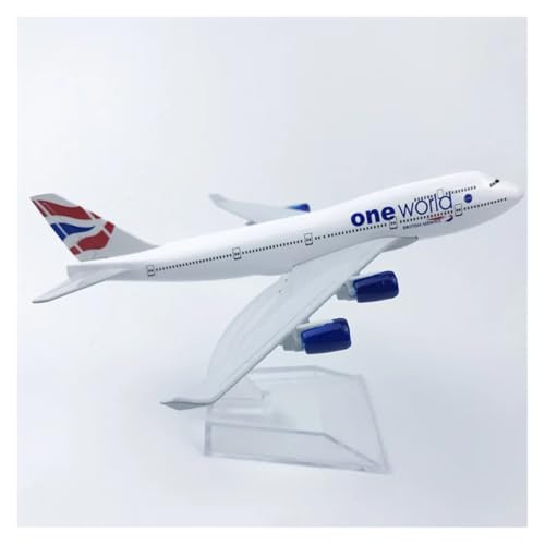 WJXNNON Für British Airways B747-Flugzeugmodell Aus Legierung, Druckguss, Für Geschenksammlung, Spielzeug, Maßstab 1:400, 16 cm WJXNNON Für British Airways B747-Flugzeugmodell Aus Legierung, Druckguss, Für Geschenksammlung, Spielzeug, Maßstab 1:400, 16 cm von WJXNNON