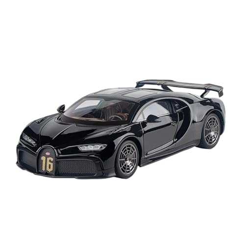 WJXNNON Für Bugatti-Legierungsautomodell Mit Lichtern Und Geräuschen Autoliebhaber Im Maßstab 1:18(Black) von WJXNNON