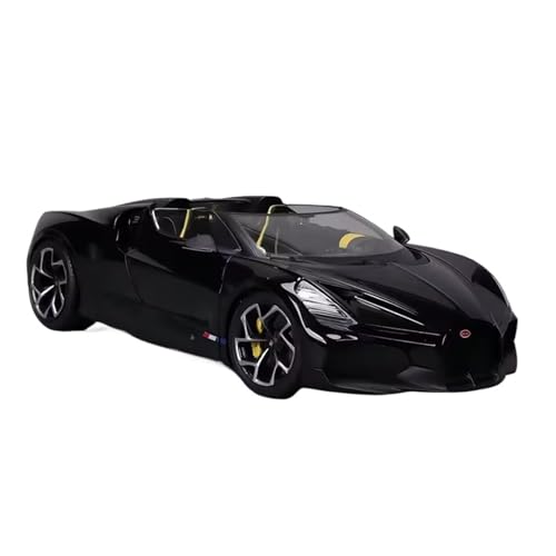 WJXNNON Für Bugatti W16 Legierung Miniatur Diecast Modell Sport Auto Spielzeug Kind Geschenk 1:18(Black) von WJXNNON
