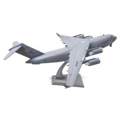 WJXNNON Für C-17 Globemaster Modellbausatz Mit Ständer Transport Metallflugzeug Modell Spielzeug Vorgefertigtes Militärflugzeug 1/200 von WJXNNON