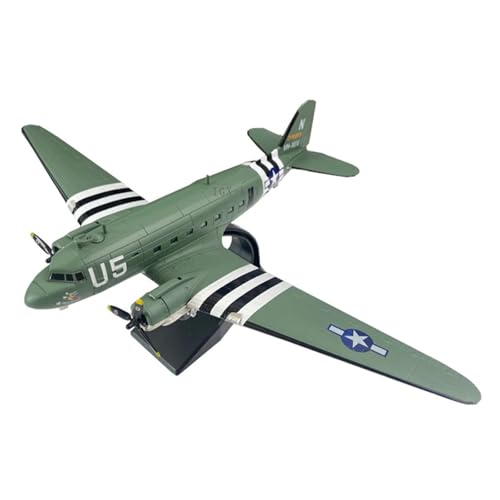 WJXNNON Für C47 Transport Fighter Diecast Metall Fertig Legierung Flugzeug Modell Ornament Spielzeug Sammlung 1:100 von WJXNNON