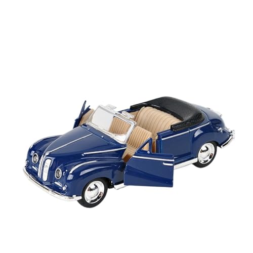 WJXNNON ﻿Für Cabriolet Oldtimermodell Klassisches Pullback-Legierungsauto Sammlung Dekorieren Geschenke Kind 1:32(Blue) von WJXNNON