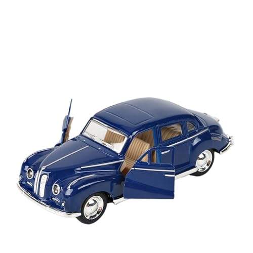 WJXNNON ﻿Für Cabriolet Oldtimermodell Klassisches Pullback-Legierungsauto Sammlung Dekorieren Geschenke Kind 1:32(DEEP Blue) von WJXNNON