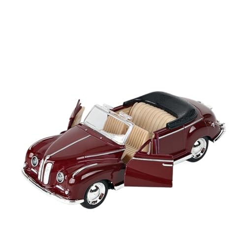 WJXNNON ﻿Für Cabriolet Oldtimermodell Klassisches Pullback-Legierungsauto Sammlung Dekorieren Geschenke Kind 1:32(Red) von WJXNNON