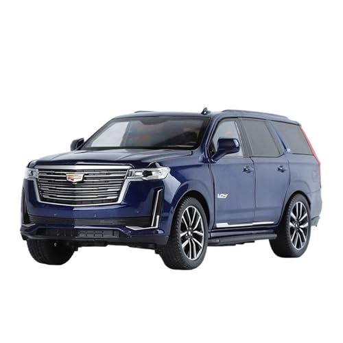 WJXNNON Für Cadillac Escalade SUV Legierung Auto Diecast Metall Modell Sammeln Hobby Modell Ornamente Geschenk 1:24(Blue Box) von WJXNNON