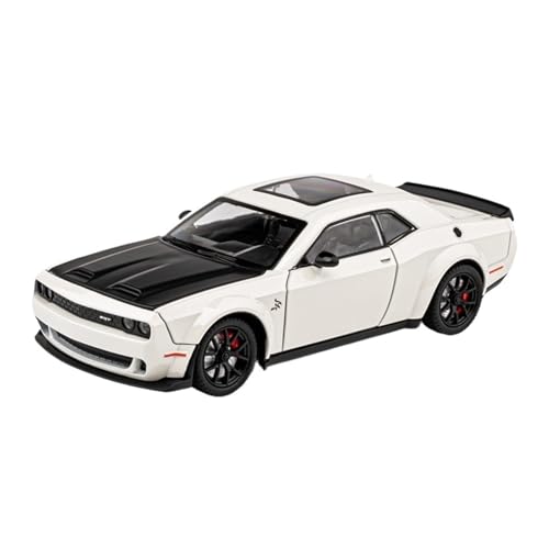 WJXNNON Für Challenger Hellcat Redeye Legierung Automodell Sound Und Licht Kinder Spielzeug Geburtstagsgeschenk 1:24(White) von WJXNNON