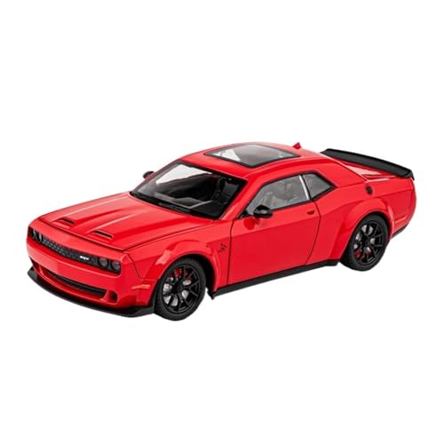 WJXNNON Für Challenger Hellcat Redeye Legierung Automodell Sound Und Licht Kinder Spielzeug Geschenk 1:24(Red) von WJXNNON
