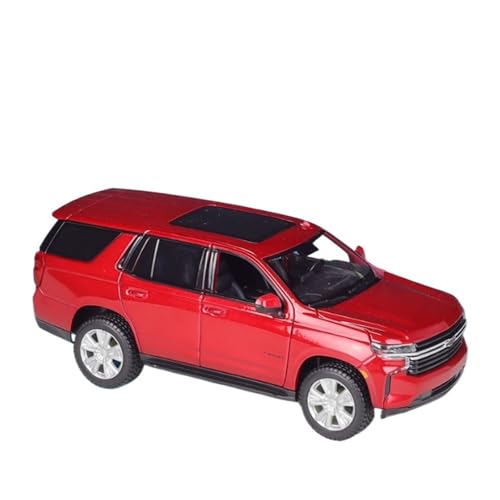 WJXNNON Für Chevrolet 2021 SUV Legierung Diecast Metall Off-Road Fahrzeuge Auto Modell Kinder Spielzeug Geschenk 1:24(Red) von WJXNNON