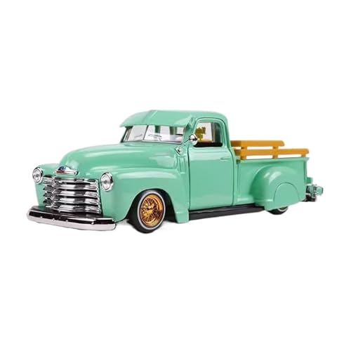 WJXNNON Für Chevrolet 3100 Pickup Legierung Automodell Druckguss Metall Geländewagen Kinder Spielzeug Geschenk 1:24(Green) von WJXNNON