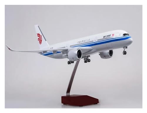 WJXNNON Für China Airline Modell LED Licht Druckguss Flugzeug Für Sammlung 1/142 50CM Flugzeug A350 Air (Size : Without Light) von WJXNNON