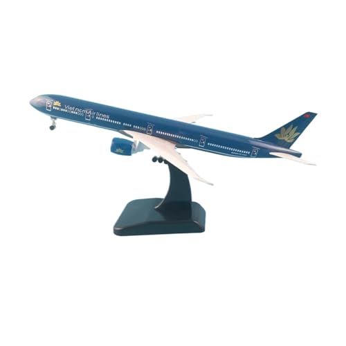 WJXNNON Für China Eastern Airlines Boeing 777 Legierung Metall Modell Flugzeug Air W Stand Flugzeug Riemenscheibe Fahrwerk Handwerk Geschenke Spielzeug 20cm(20CM 254) von WJXNNON