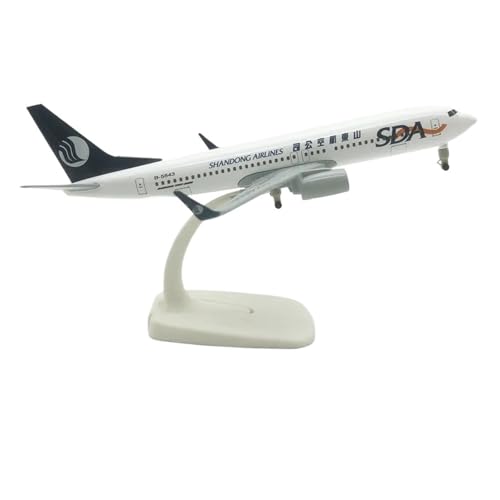 WJXNNON ﻿Für China ShanDong Airlines Boeing B737 Flugzeugmodellflugzeug Aus Druckgusslegierung Mit Fahrwerken 20 cm von WJXNNON