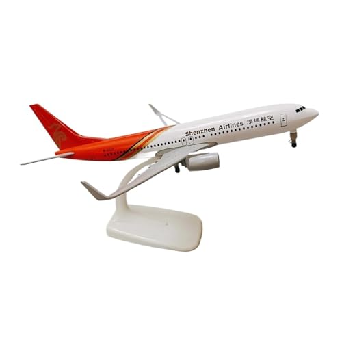 WJXNNON Für China ShenZhen Airlines Boeing B737 Airways Diecast Flugzeug Modell Flugzeug W Fahrwerken 20cm von WJXNNON