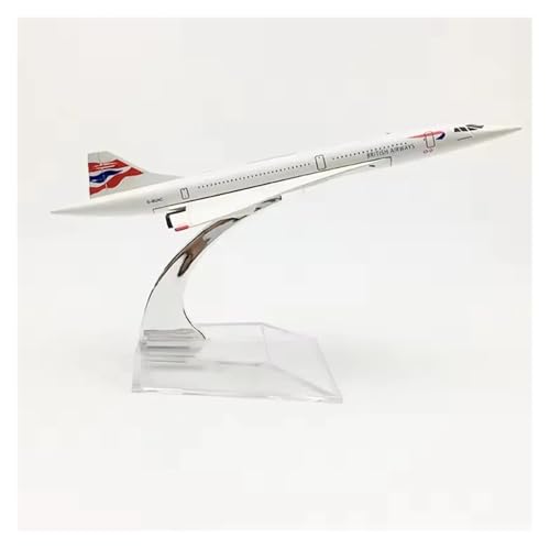 WJXNNON Für Concorde Air France Alloy Diecast Air Flugzeug Modell Spielzeug Sammlung Wohnkultur 1:400 Maßstab 16cm(Britain) von WJXNNON
