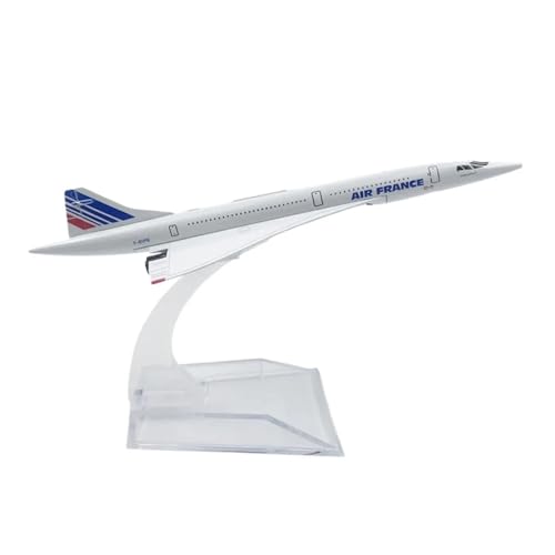 WJXNNON Für Concorde Air France Alloy Diecast Air Flugzeug Modell Spielzeug Sammlung Wohnkultur 1:400 Maßstab 16cm(France) von WJXNNON