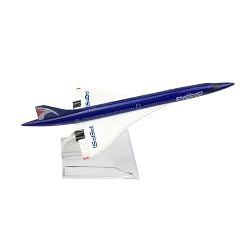WJXNNON Für Concorde Air France British Airways Diecast Flugzeug Modell Spielzeug Sammler Dekoration 16CM(Blue) von WJXNNON