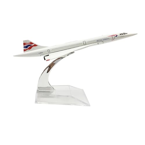WJXNNON Für Concorde Air France British Airways Diecast Flugzeug Modell Spielzeug Sammler Dekoration 16CM(British) von WJXNNON