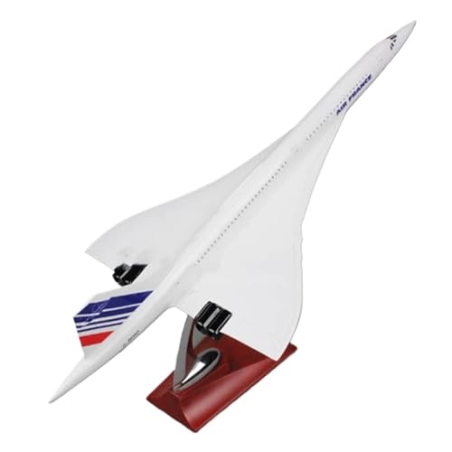 WJXNNON Für Concorde Air France Passagierflugzeugmodell Aus Kunststoffharz, Flugzeug Zur Sammlungsanzeige, 47 cm, 1:124(France) von WJXNNON