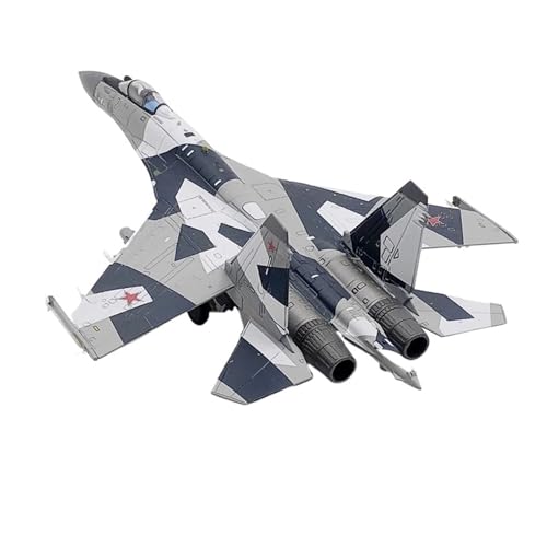 WJXNNON Für Das Russische Kampfflugzeug Su-35 Aus Druckgusslegierung, Maßstab 1:100(Gray) von WJXNNON