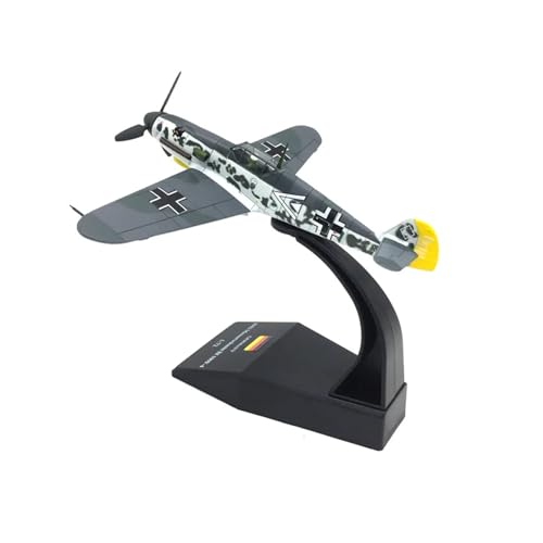 WJXNNON Für Deutsche Flugzeuge des Zweiten Weltkriegs, Bf109, Simulationslegierung, Kampfflugzeugmodell, Fertigprodukt, War Thunder 1: 72(BF109 Black) von WJXNNON