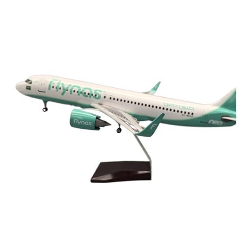 WJXNNON Für Die Luftfahrt A320 Flugzeug Modellflugzeug Mit Ständer Enthusiasten Spielzeug Geschenke Maßstab 1:80 47cm(A320 No lamp) von WJXNNON