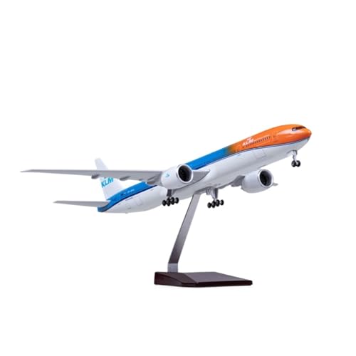 WJXNNON Für Die Niederlande B777 Flugzeuge KLM Air Airlines Orange Modell Druckguss Harz Flugzeug Sammlung Display Spielzeug Geschenke Fans ﻿47CM(No Light) von WJXNNON