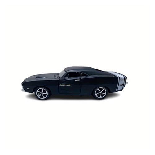 WJXNNON Für Dodge Legierung Sportwagenmodell, Kinderspielzeugauto, Rückholkraft Druckgussgeschenk 1:32(Black) von WJXNNON