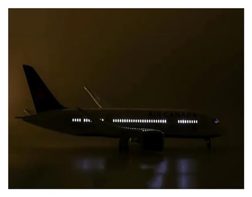 WJXNNON Für Dreamliner Aircraft Canada Airlines Modell Light Wheel Diecast 1/130 43CM Flugzeug Boeing B787 (Size : with Light) von WJXNNON