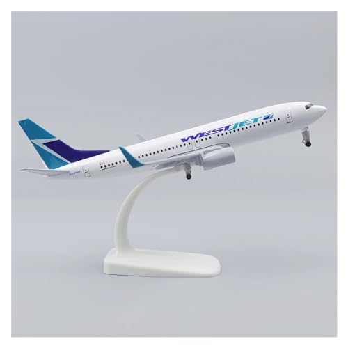 WJXNNON Für Eastern Airlines B737, Metall-Nachbildung, Legierungsmaterial Mit Fahrwerk, Ornament, Geschenk, Metall-Flugzeugmodell, 20 cm, 1:400 (Size : WestJet Canada) von WJXNNON