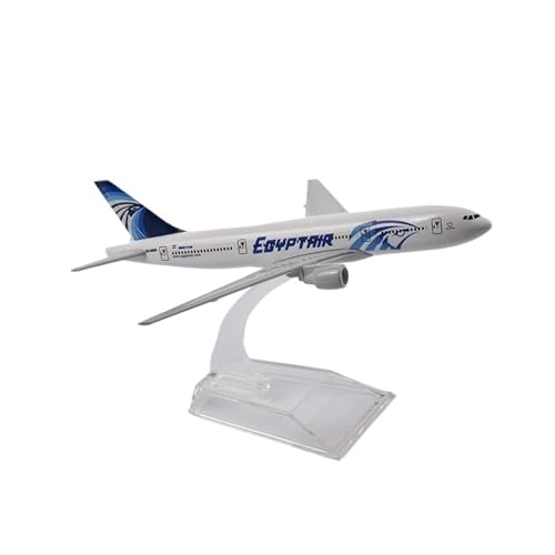 WJXNNON Für Egyptair B-777, Flugzeugmodell Aus Legierung, Dekoration, Display, Sammlung, Spielzeug, Maßstab 1:400, 16 cm von WJXNNON