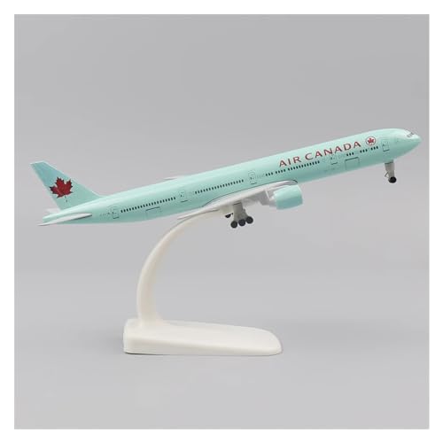 WJXNNON Für Egyptair Boeing 777, Metallnachbildung Mit Fahrwerk, Legierungsmaterial, Geschenk, Flugzeugmodell, 20 cm, 1:400 (Size : Canada) von WJXNNON