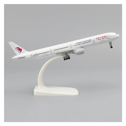 WJXNNON Für Egyptair Boeing 777, Metallnachbildung Mit Fahrwerk, Legierungsmaterial, Geschenk, Flugzeugmodell, 20 cm, 1:400 (Size : China Eastern) von WJXNNON