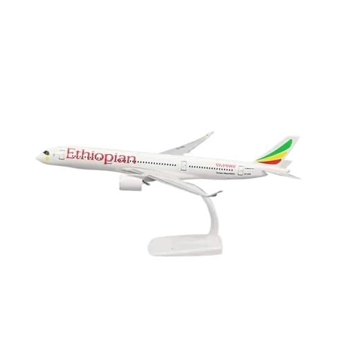 WJXNNON Für Ethiopian Airlines Flugzeug A350 Kunststoff ABS Montage Flugzeug Modell Spielzeug Sammlung von WJXNNON