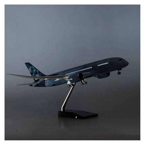WJXNNON Für Etihad B787 Flugzeug-Modellspielzeug-Kits Mit LED-Licht (Touch- Oder Soundsteuerung) Zur Dekoration Oder Als Geschenk, 47 cm(B787 W LED) von WJXNNON