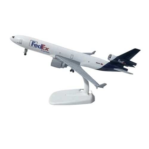 WJXNNON Für FedEx Express Mcdonnell Douglas MD-11 Flugzeugmodell Aus Druckgussmetall, Für Sammeln Von Geschenken, 20 cm von WJXNNON