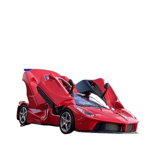 WJXNNON Für Ferrari Legierung Sportwagen Modell Druckguss Metall Spielzeug Fahrzeuge Simulation Sound und Licht Kinder Geschenke 1:32(Red with Box) von WJXNNON