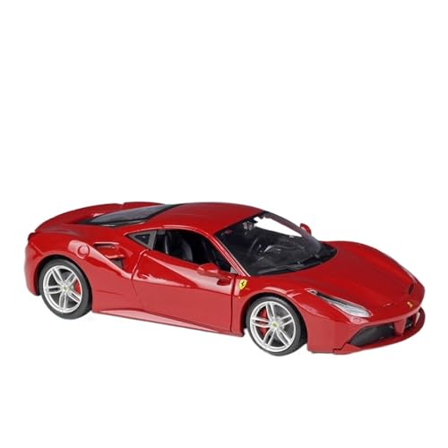 WJXNNON Für Ferraris 488 GTB Legierung Sportwagen Modell Druckguss Metall Racing Simulation Kinder Spielzeug Geschenk 1:24 von WJXNNON