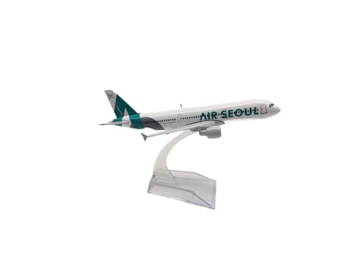 WJXNNON Für Flugzeugmodell Der A320-Serie, Fluggesellschaft, Replika Aus Metalllegierung, Druckguss, Spielzeug, Geschenk, 16 cm, Maßstab 1:400(A320South Korea) von WJXNNON
