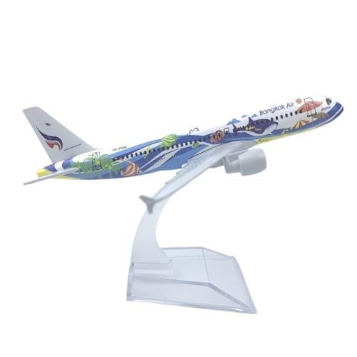 WJXNNON Für Flugzeugmodell Der A320-Serie, Fluggesellschaft, Replika Aus Metalllegierung, Druckguss, Spielzeug, Geschenk, 16 cm, Maßstab 1:400(A320bankok Fish) von WJXNNON