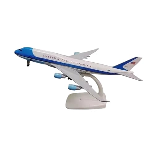 WJXNNON Für Flugzeugmodell Der B747-Serie Aus Druckguss, Miniatur-Luftfahrtgeschenk, Spielzeugflugzeuge, Dekoration, 1:400, 20 cm(747Air Force One) von WJXNNON
