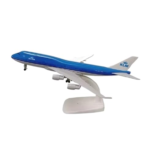 WJXNNON Für Flugzeugmodell Der B747-Serie Aus Druckguss, Miniatur-Luftfahrtgeschenk, Spielzeugflugzeuge, Dekoration, 1:400, 20 cm(747KLM) von WJXNNON