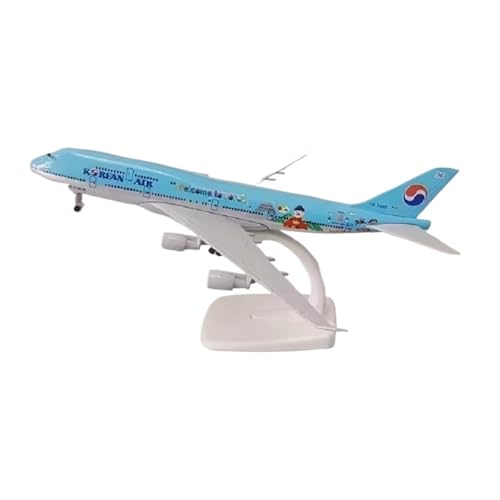 WJXNNON Für Flugzeugmodell Der B747-Serie Aus Druckguss, Miniatur-Luftfahrtgeschenk, Spielzeugflugzeuge, Dekoration, 1:400, 20 cm(747Korea) von WJXNNON
