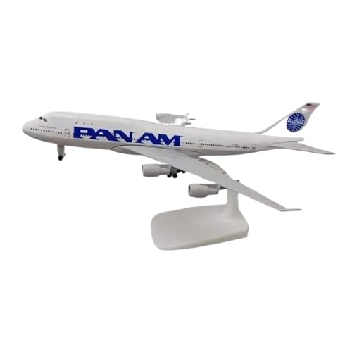 WJXNNON Für Flugzeugmodell Der B747-Serie Aus Druckguss, Miniatur-Luftfahrtgeschenk, Spielzeugflugzeuge, Dekoration, 1:400, 20 cm(747PAN AM) von WJXNNON