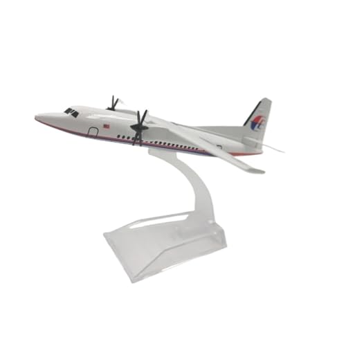 WJXNNON Für Fokker F50 Flugzeuge Diecast Metall 1/400 Skala Flugzeuge FK50 Flugzeug Modell(Malay FK50) von WJXNNON