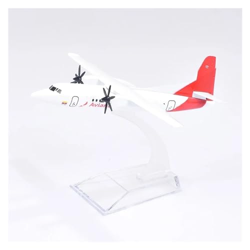 WJXNNON Für Fokker F50 Flugzeuge Diecast Metall 1/400 Skala Flugzeuge FK50 Flugzeug Modell(White FK50) von WJXNNON