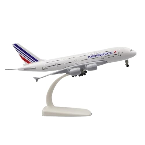 WJXNNON Für Frankreich British Airways Flugzeugmodell A380-Serie Modellflugzeug Spielzeug Legierung Metall Flugzeuge 20cm(A380 France) von WJXNNON